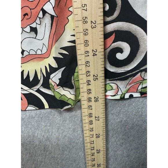 Ed Hardy Japan Dragon Button Up Short Sleeve Shirt Casual Mens Size Small NWT - Picture 5 of 5